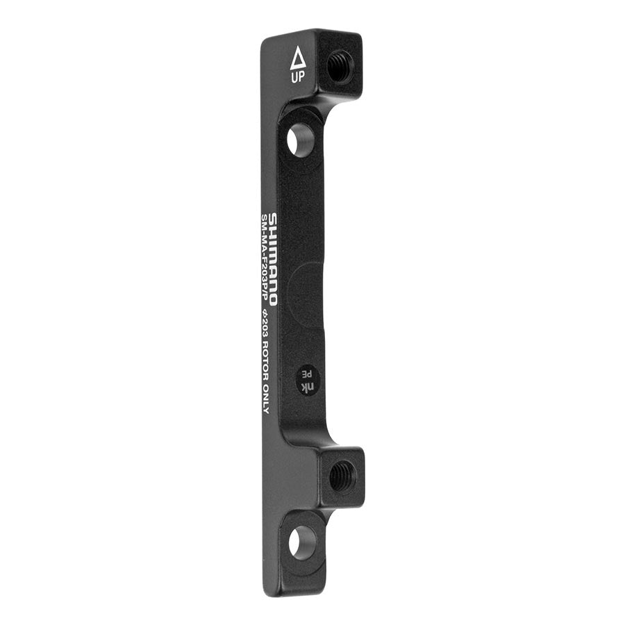 SM-MA-F203P/P, Disc brake adapter for Post Mount caliper, Front, Post Mount fork, 203mm rotor