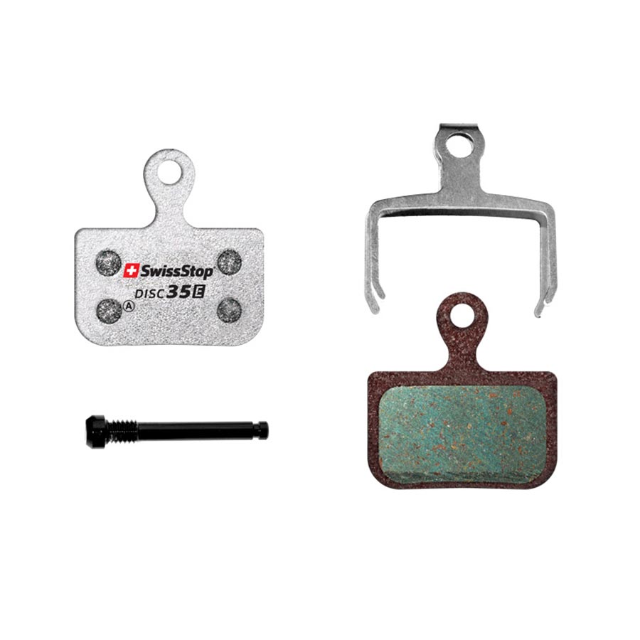 35 E, Disc Brake Pads, Shape: SRAM Level/2 Piece Road, Organic, Pair