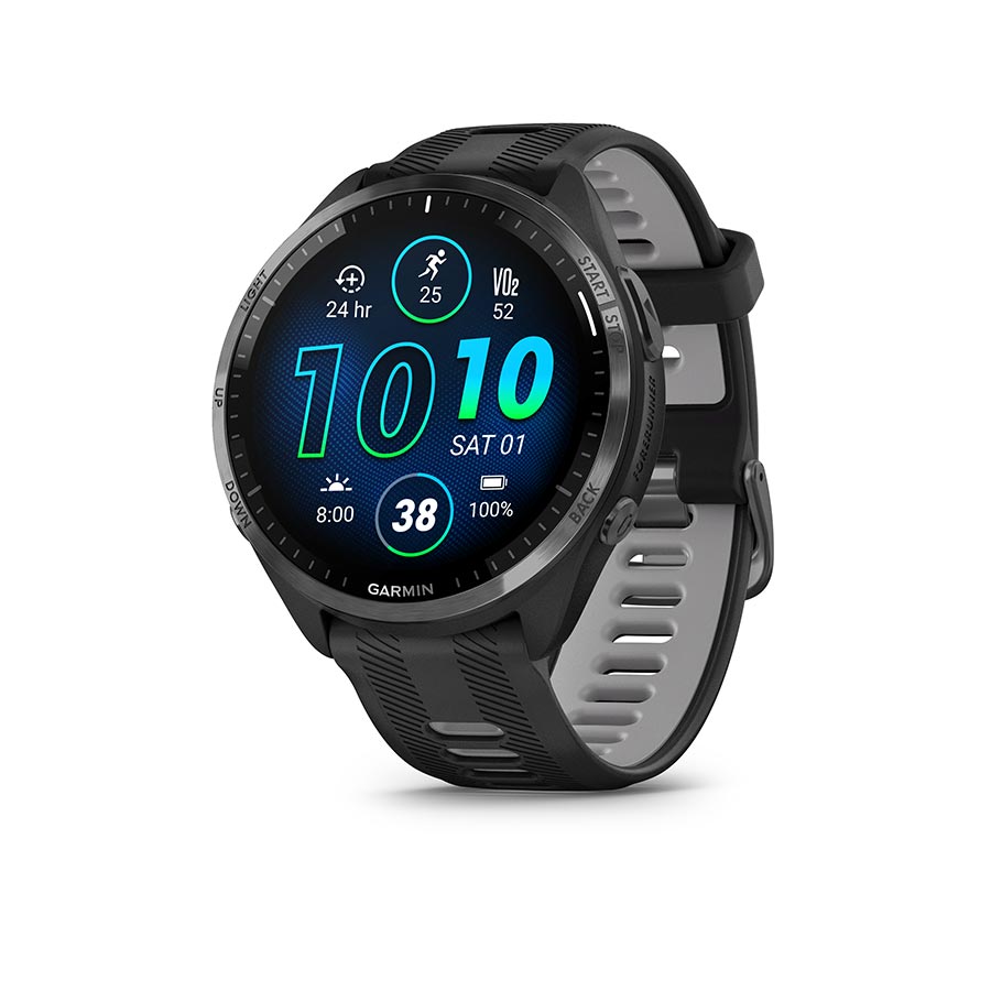 Black, Wristband: Black/Powder Grey - Silicone