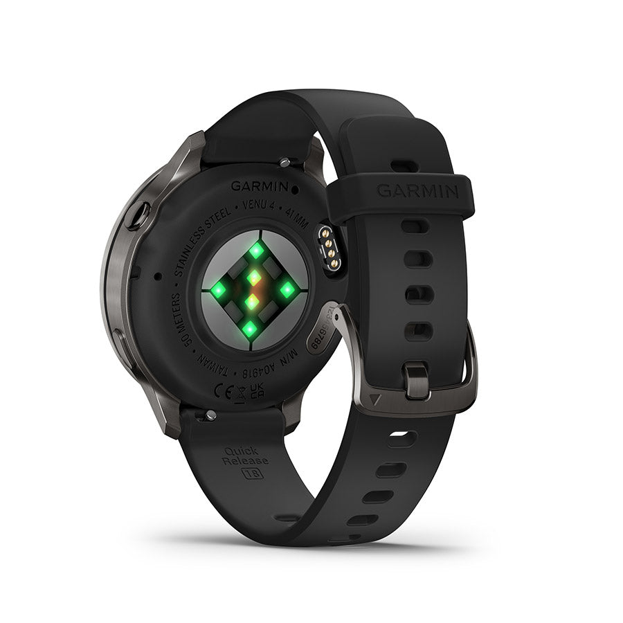 Garmin, Venu 4 41mm, Watch, Watch Color: Lunar Gold, Wristband: Bone - Silicone