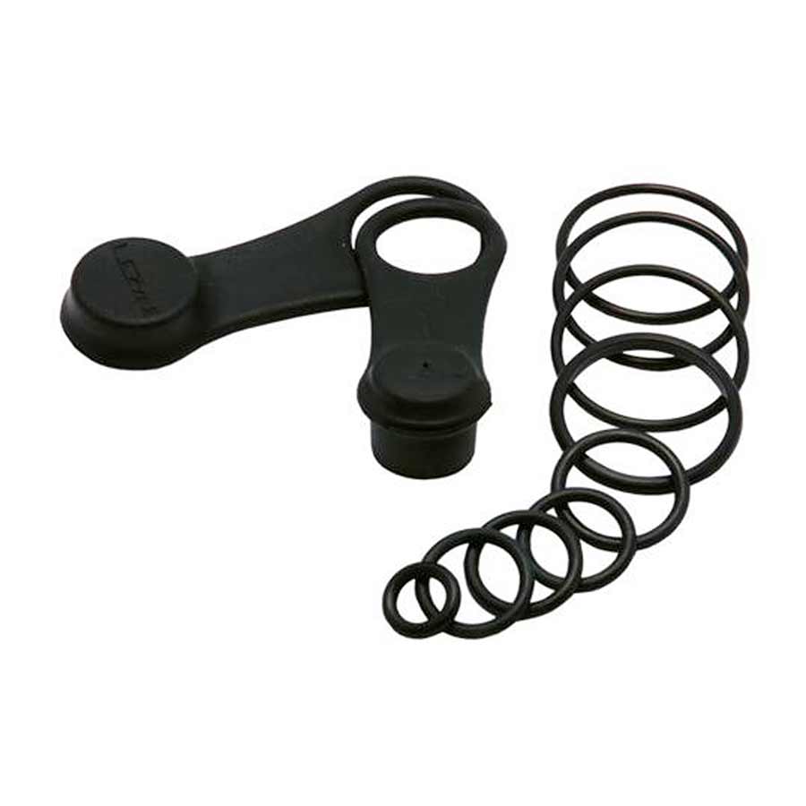 Hand Pumps End Cap, Silicon, Black, With O-rings