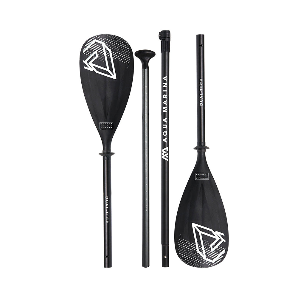 Aqua Marina Dual-Tech Pagaie ajustable 2-en-1 Kayak/planche à pagaie en aluminium