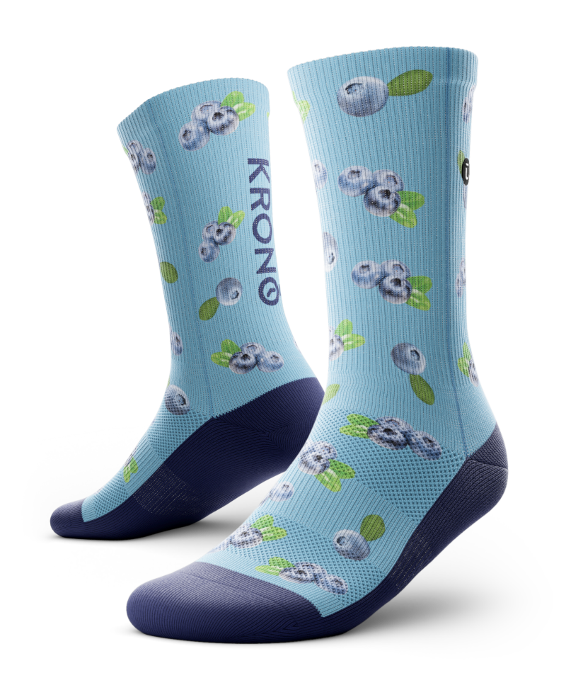 KRONO bas bleuets pale BLEU - Grandeur M/G