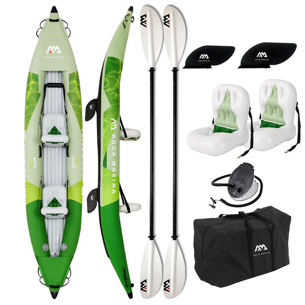 Aqua Marina Betta-412 13'6" Kayak gonflable récréationnel 2 personnes avec pagaie