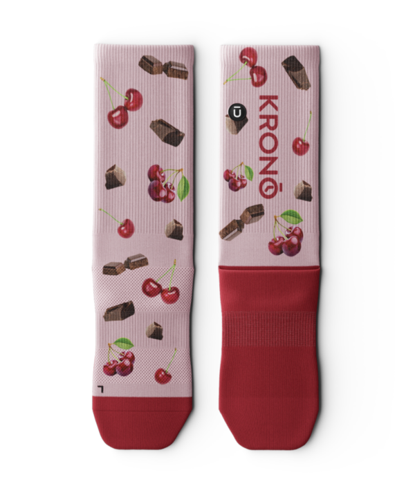 KRONO bas cerises pale ROUGE - Grandeur M/G