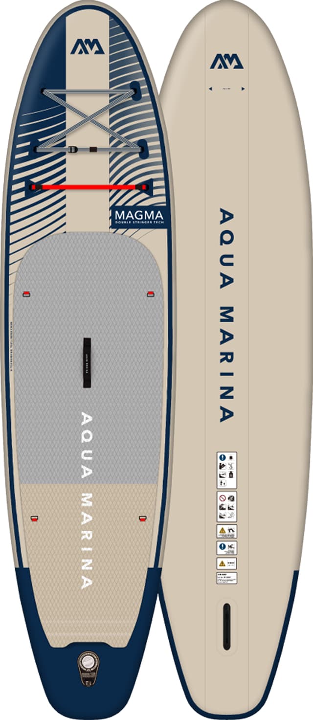 Aqua Marina Magma 11'2'' Planche à pagaie gonflable All-Around Advanced, 3.4m/15cm, avec pagaie et laisse de sécurité