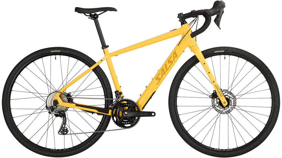 Salsa Confluence Drop Bar GRX 600 2x Ebike - 700c, Aluminum, Jaune