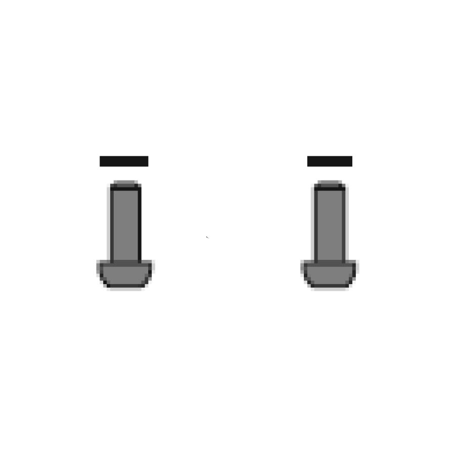 Bolts, Ti 17mm, 2pcs