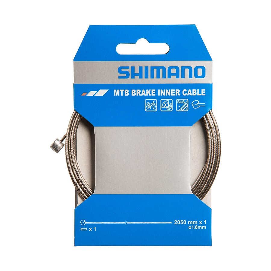 Cable, 1.6mm, 2050mm, Stainless Steel, MTB, Unit