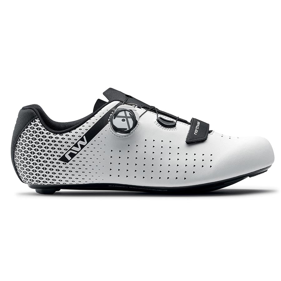 Northwave, CORE PLUS 2, Road Shoes, White/Black, 39, Pair