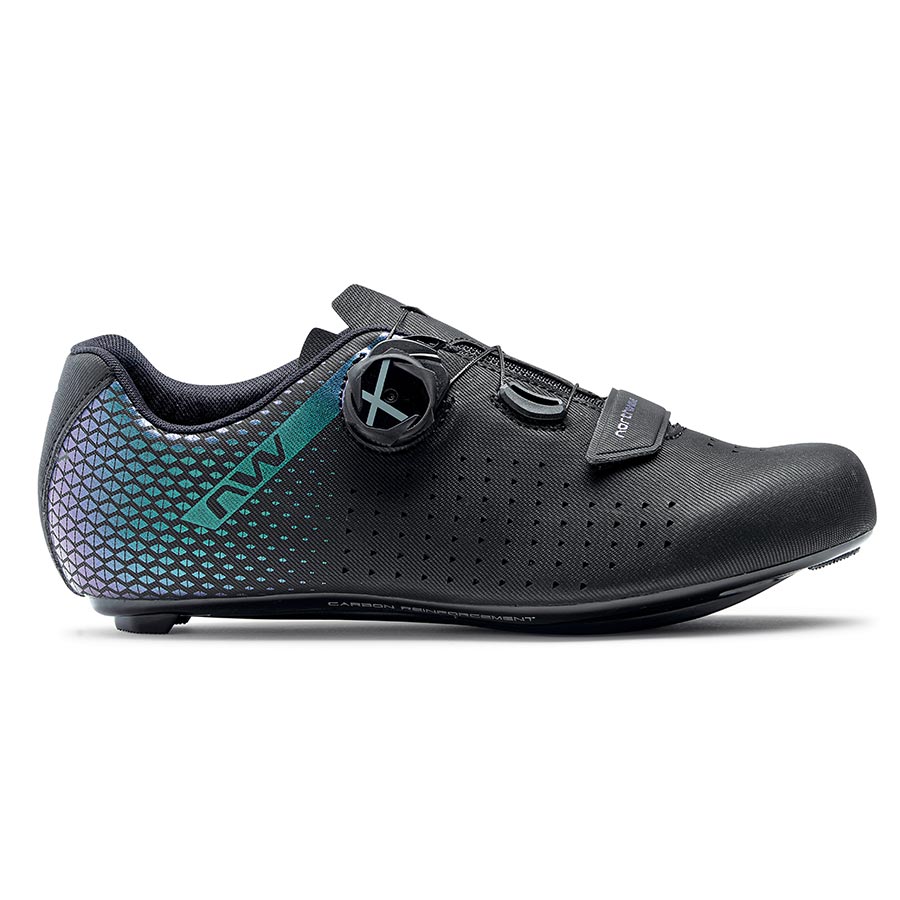 Northwave, CORE PLUS 2 WMN, Road Shoes, Black/Iridescent, 36, Pair