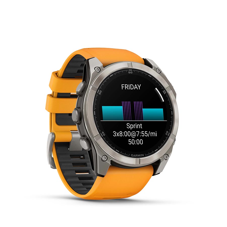 Garmin, fenix 8 AMOLED Sapphire 51mm, Watch, Watch Color: Grey, Wristband: Black/ Pebble Gray - Silicone