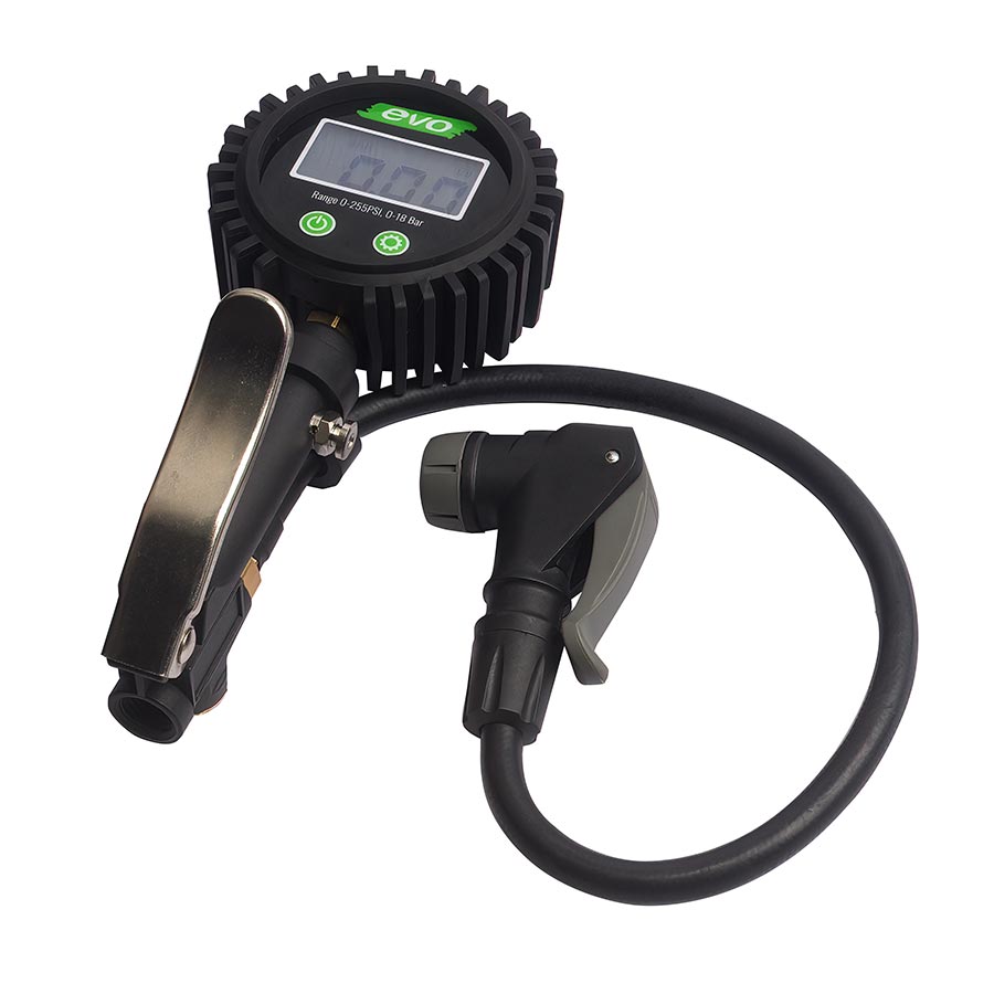 EVO, DSI-1 Shop Inflator, Pressure Gauge, Presta, Schrader